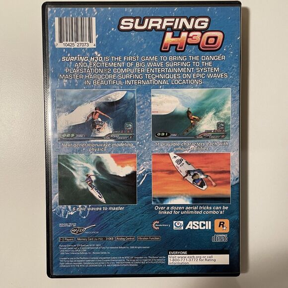 Surfing H3O (Sony PlayStation 2, 2000) ps2 CIB Complete in Box - Picture 2 of 3